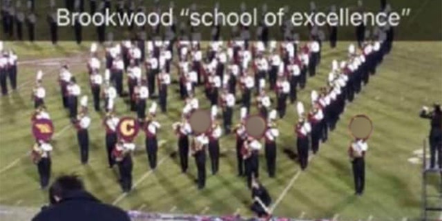 Members of a high school group in Georgia used letters on their instruments to spell a racial insult.