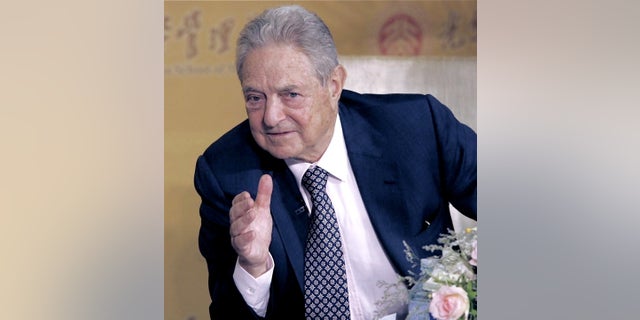 George Soros, billionaire democrat philanthropist, is a frequent target of conservative critics.