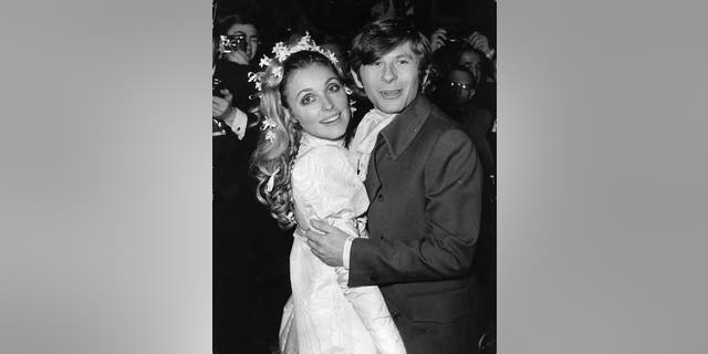 Sharon Tate and Roman Polanski on their wedding day.