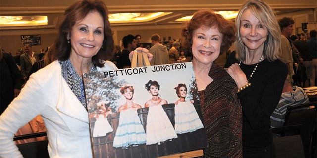 Lori Saunders, Linda Henning and Gunilla Hutton at The Hollywood Show held at The Westin Hotel LAX in a 2015 reunion.