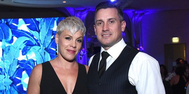 Pink and husband Carey Hart at an Autism Speaks' "Into The Blue" Gala