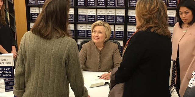 Hillary Clinton, during her last visit to New Hampshire in December 2017 as part of her book tour. (Paul Steinhauser/Fox News)