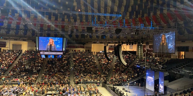 First lady Melania Trump speaking at "Battling the Opioid Crisis" at Liberty University.