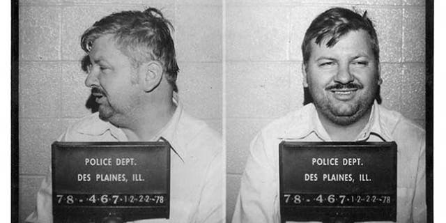 Serial killer John Wayne Gacy posed for the above Des Plaines Police Department mug shot in December 1978. (Photo by Bureau of Prisons/Getty Images)