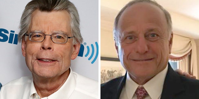 With Iowa Republican Rep. Steve King, right, engulfed in controversy, author Stephen King took to social media over the weekend to try to distance himself from the congressman.