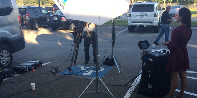 MSNBC’s Mariana Atencio apologized after her crew set up a live shot that blocked a disabled veteran from parking in a handicapped spot. (James Berrie)