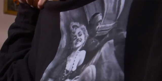 A sweatshirt showing Marilyn Monroe's shoulders was considered a violation of this high school's dress code.