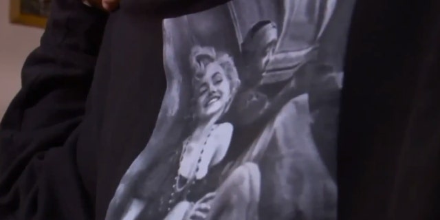A sweatshirt showing Marilyn Monroe's shoulders was considered a violation of this high school's dress code.