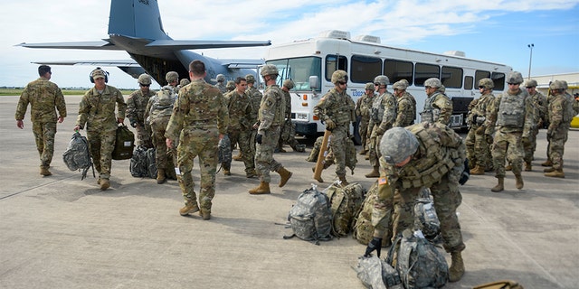The Army is coping with a readiness crisis. FILE: Soldiers from the the 89th Military Police Brigade, and 41st Engineering Company, 19th Engineering Battalion, Fort Riley, KS., arrive at Valley International Airport, Harlingen, TX to conduct the first missions along the southern border in support of Operation FAITHFUL PATRIOT November 1, 2018. (U.S. Air Force photo by SrA Alexandra Minor)