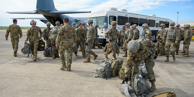 The Army is coping with a readiness crisis. FILE: Soldiers from the the 89th Military Police Brigade, and 41st Engineering Company, 19th Engineering Battalion, Fort Riley, KS., arrive at Valley International Airport, Harlingen, TX to conduct the first missions along the southern border in support of Operation FAITHFUL PATRIOT November 1, 2018. (U.S. Air Force photo by SrA Alexandra Minor)