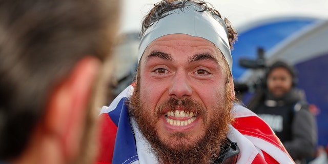 Ross Edgley said the darkest moment of his 'Great British Swim' was when a giant jellyfish attached itself to his face for about 30 minutes. (Photo by Luke Walker/Getty Images for Red Bull)