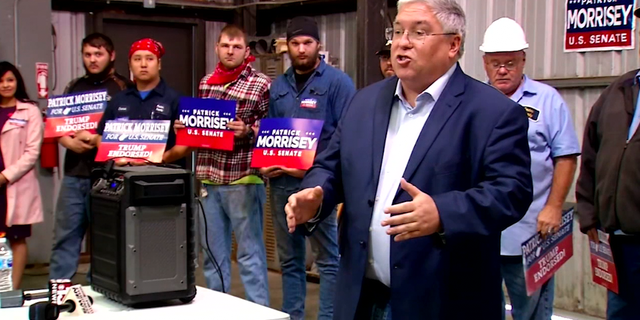 Patrick Morrisey rallies votes among coal miners just one day ahead of the election.