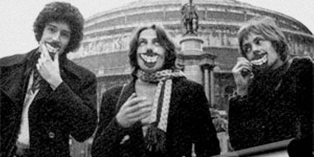 Tim Staffell (center) Brian May (left) and Roger Taylor of Smile.