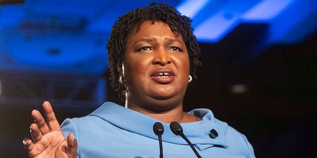 Stacey Abrams acknowledged Friday that she could not defeat her GOP opponent in Georgia's gubernatorial election. (AP Photo/John Amis)