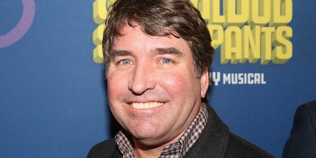 Stephen Hillenburg poses at the opening night of the new musical 