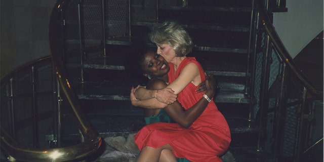 Suzanne Mitchell (right) with Toni Washington.