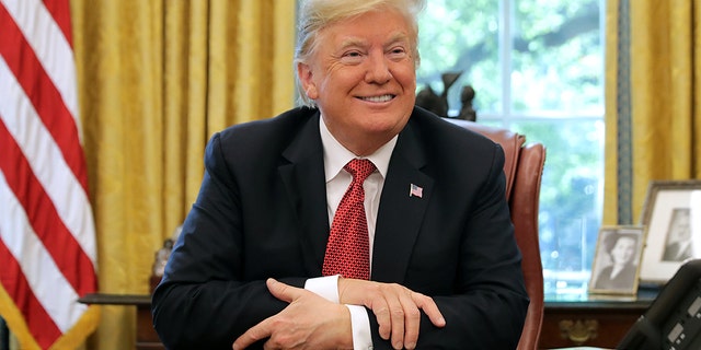 President Donald Trump in the Oval Office on October 17. (Photo by Chip Somodevilla/Getty Images)