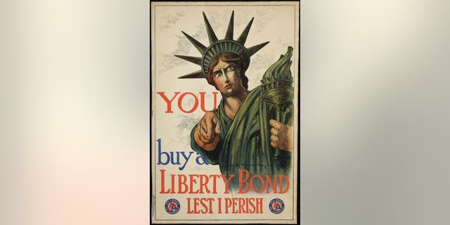 A World War I promoting Liberty Bonds that were sold to support the U.S. war effort. (National WWI Museum and Memorial)
