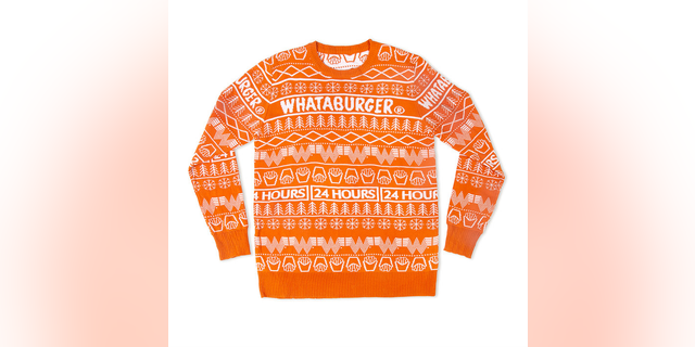 “This unisex Whataburger Christmas sweater is perfect for any holiday occasion — including eating at Whataburger," the chain writes.