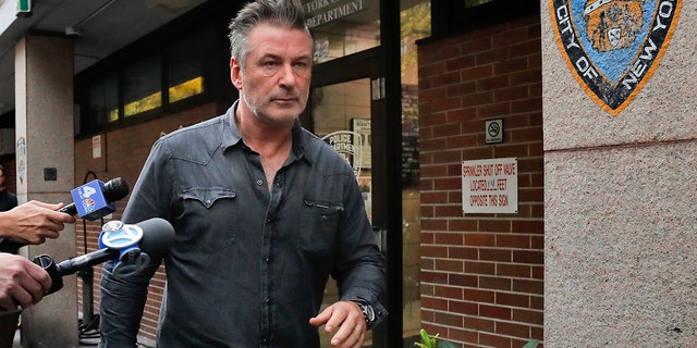 In this archival photo from November 2, 2018, actor Alec Baldwin leaves the 10th district of the New York Police Department, New York, after being arrested for allegedly beating his head A man during a dispute over a New York City House car deal, authorities said.