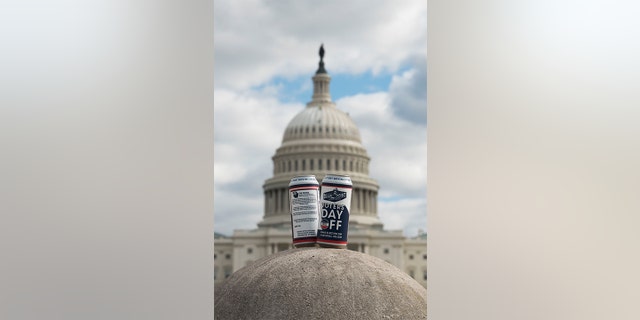 The Voter's Day Off IPA comes with a petition printed on the can along with a place for a signature.