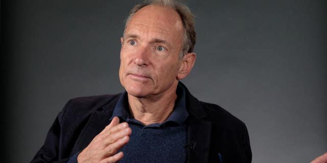World Wide Web founder Tim Berners-Lee speaks during an interview ahead of a speech at the Mozilla Festival 2018 in London, Britain October 27, 2018.
