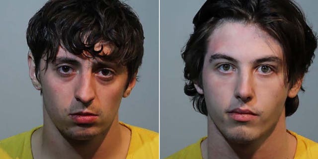 Jake Bilotta, 22, left, and his roommate, 21-year-old Ian McClurg allegedly lured a former roommate to a Maitland, Fla., home and stabbed him to death over a stolen PlayStation console, police said.