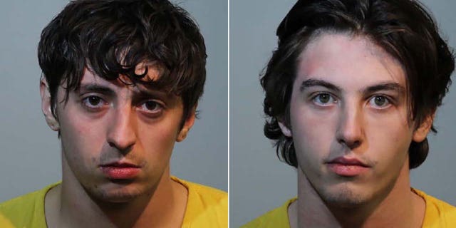 Jake Bilotta, 22, left, and his roommate, 21-year-old Ian McClurg allegedly lured a former roommate to a Maitland, Fla., home and stabbed him to death over a stolen PlayStation console, police said.
