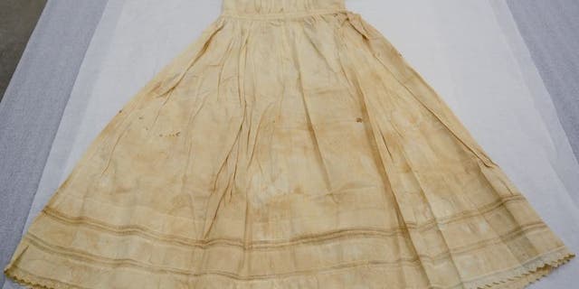 The baby dress is among the family heirlooms loaned to the Museum of the American Revolution by Alexander Hamilton's fifth great-grandson. (Museum of the American Revolution)