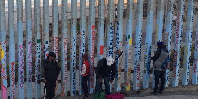 Some migrants said that they were waiting for other members of the caravan to arrive to determine next steps.