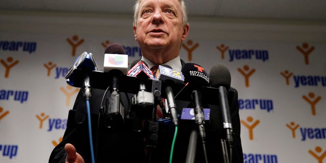 President Trump called Senate Minority Whip Dick Durbin, D-Ill., "Dicky Durbin" in a tweet.