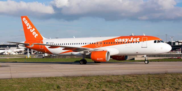 An EasyJet flight landed at Palma Airport in the Spanish island of Mallorca on Sunday, but was held up while taxiing to the gate because of a slow-walking flamingo.