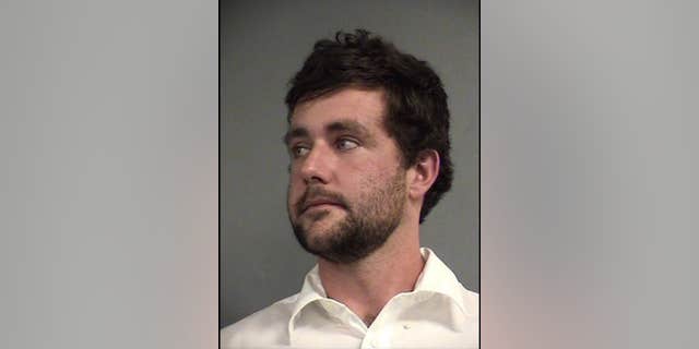 Michael Wells-Rody, 24, was arrested after he allegedly tried to ride a horse onto a track at Kentucky's Breeders' Cup on Saturday.