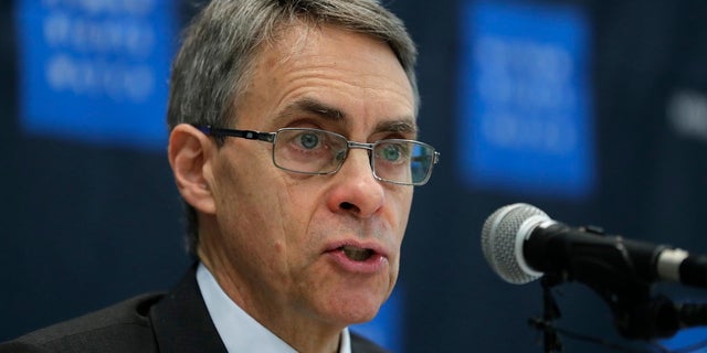 Kenneth Roth, Human Rights Watch's executive director, speaking at a news conference in Seoul, South Korea, on Thursday, Nov. 1, 2018.
