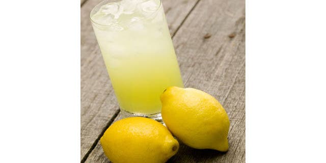 Glass of lemonade