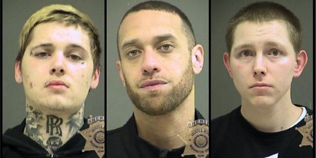 Daniel Marcum, 22, Anthoney Smith, 33, and Patrick Darnielle, 28 were also arrested.