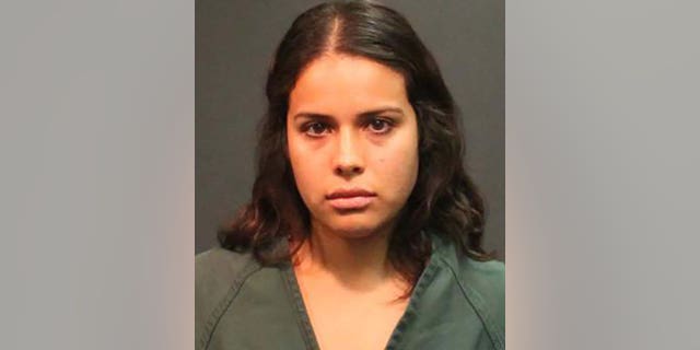 Mayra Berenice Gallo, 24, was arrested on Tuesday for allegedly hitting and strangling a McDonald's employee in Santa Ana, California, last month. (Santa Ana Police Department)
