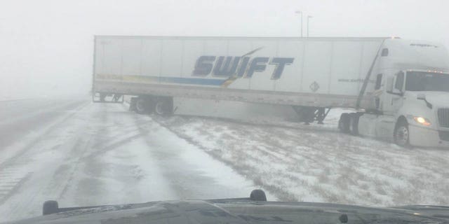 Multiple crashes were reported on Interstate 80 in Nebraska due to the snow.