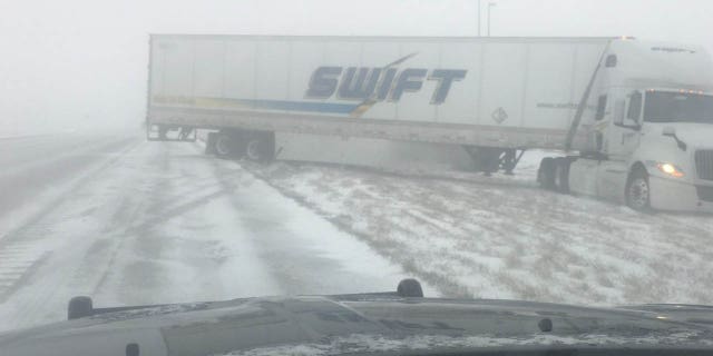 Multiple crashes were reported on Interstate 80 in Nebraska due to the snow.