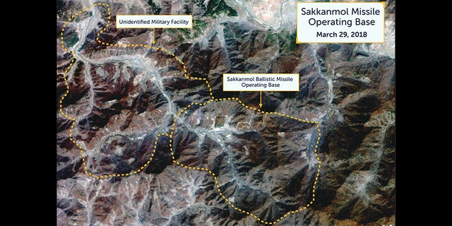 Photos by Beyond parallel/CSIS show possible missile operating bases in North Korea.