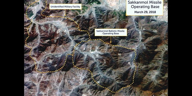 Photos by Beyond Parallel/CSIS show possible missile operating bases in North Korea.