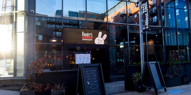 Randy's Hardcore Hamburger's restaurant in Sheffield city center where the Weinstein burger which has now been scribbled out off the menu was served earlier this week - 1st November 2018.