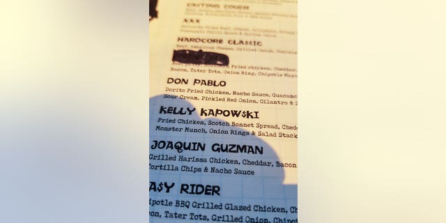 The names of several burgers on the menu have enraged many on social media, who say they make light of sexual assault and "porn culture."