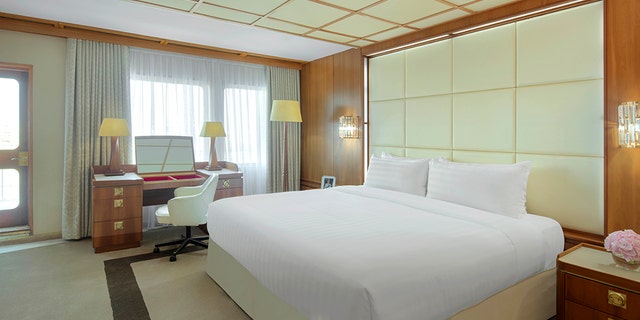 Bedrooms have been fully restored and come complete with replica carpets from the ship’s days on the waters and period furniture.