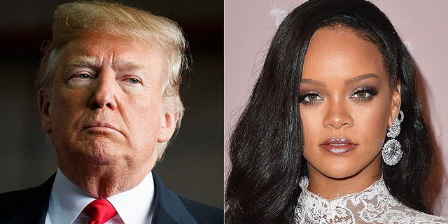 Rihanna said she's not happy President Trump is using her music at his "tragic" rallies.