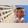 The Elf on a Shelf balloon floats down Central Park West during the Macy's Thanksgiving Day Parade in New York City, Nov. 22, 2018.