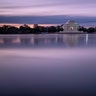 The Jefferson Memorial is seen at dawn in Washington, Oct. 29, 2018.