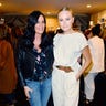 Former "Million Dollar Matchmaker" host Patti Stanger and actress Malin Akerman hang out at the Dame Sustainable Contemporary Clothing Line Launch Event on November 7, 2018 in Beverly Hills, Calif.