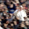 Pope Francis arrives for his weekly general audience, in St. Peter's Square, at the Vatican, November 14, 2018. 