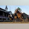 Joel Rosario rides Accelerate to victory in the Breeders' Cup Classic horse race at Churchill Downs, in Louisville November 3, 2018.